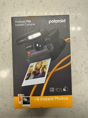 New Polaroid Polaroid Flip Instant Camera Black New Sealed 8 Instant Photos