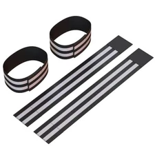 Reflective Ankle Bands (4 Bands/2 Pairs) | High Visibility and Safety for