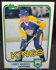 1981-82 Topps #100W Larry Murphy Rookie Card RC Los Angeles Kings. rookie card picture
