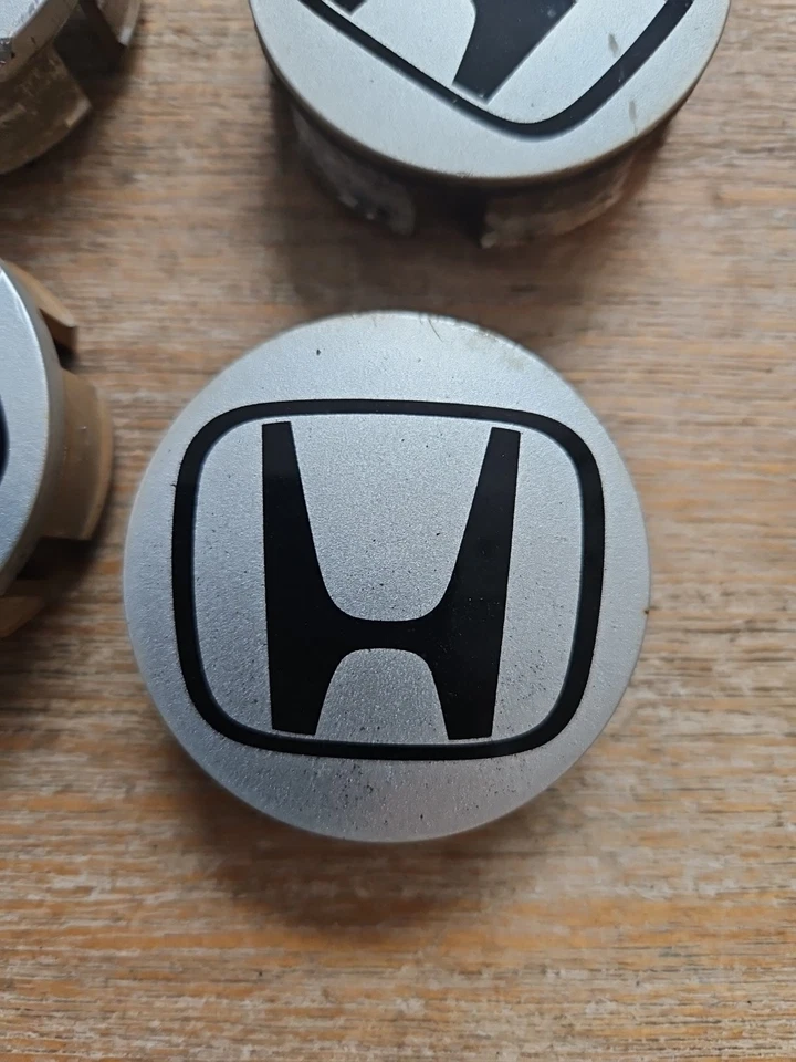 2010-2014 Honda Civic Fit Insight center cap set of 4 part 44732 S5A A000 SILVER - Image 3 of 4
