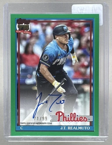 2026 Topps Series 1 J.T. Realmuto Red Foil (RAW)