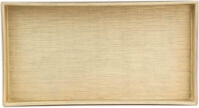 Home Basics Gold Metallic Vanity Tray for Jewelry, Make up, Perfume, Cosmetics