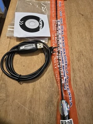 Ch340 Programing Cable & 771 Antenna Bundle. Beofeng Radtel Quansheng Tidradio
