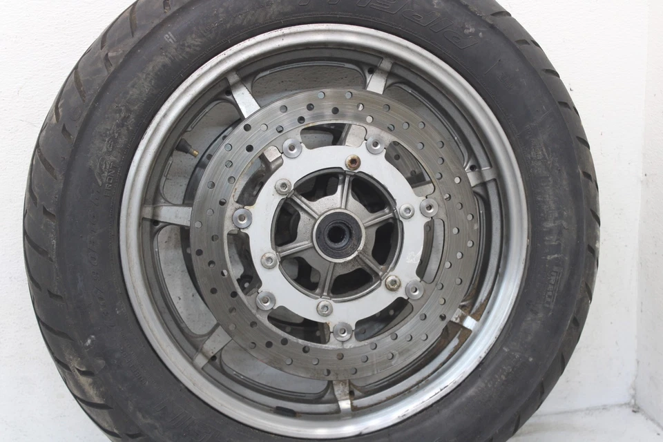 Roda dianteira reta 07-14 YAMAHA V STAR 1300 XVS1300 XVS FABRICANTE DE EQUIPAMENTO ORIGINAL 16x3.00 5KS W51 - Imagem 4 de 4