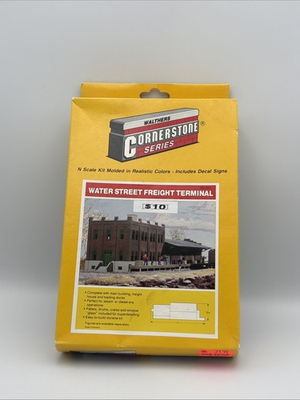 #ad #ad N Scale Walthers Cornerstone 933 3201 Water Street Freight Terminal Building Kit $26.00