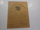 Civil War Document 1864 2nd Massachusetts Militia Discharge Soldier Gloucester