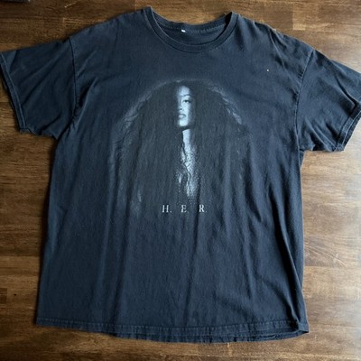 H.E.R. Portrait T-Shirt R&B Music Artist Merch, Size XL Concert T-Shirt