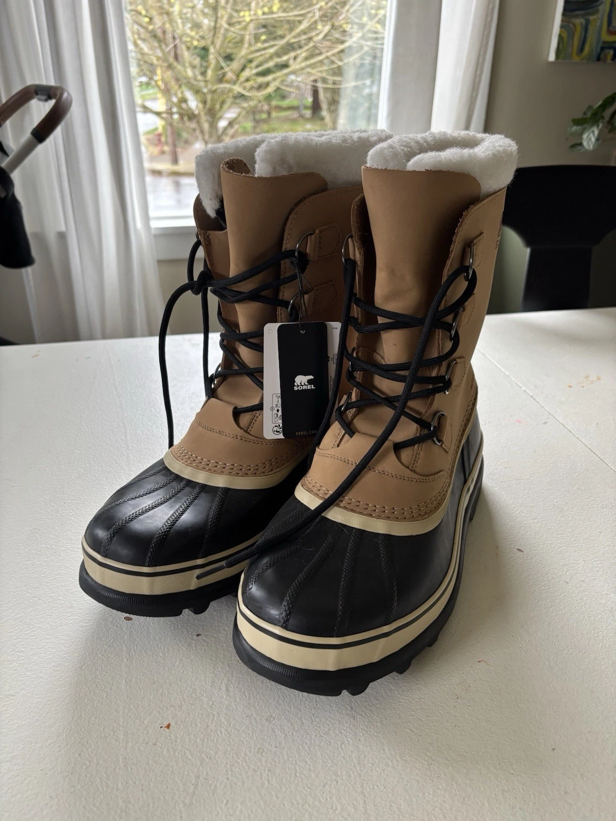 Sorel Men's Caribou Waterproof Insulated Snow Boots, Size 13