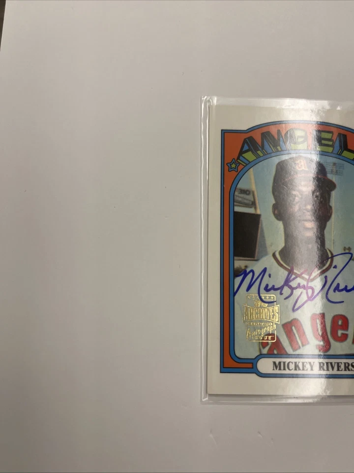 2001 Topps Archives - Autógrafos Mickey Rivers #134 TAA (AU) Foto 2 de 4