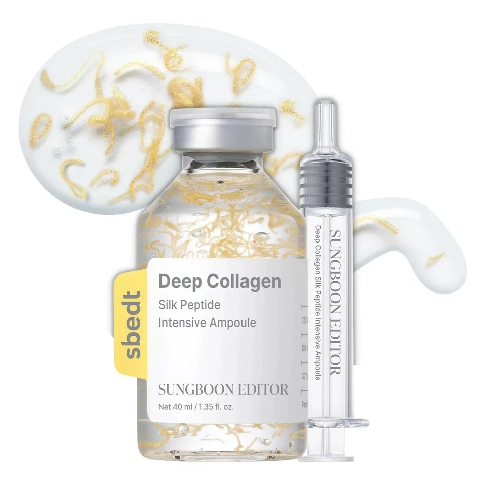 Deep Collagen Silk Peptide Ampoule – Anti-Aging Serum, 40ml / 1.35 fl oz