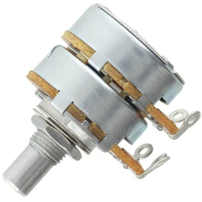 Five Alpha 1MΩ Linear 8mm Bushing 24mm Body Dual Potentiometer P-ALP-R824-1MAX2