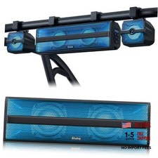 2.1CH Stereo UTV Sound Bar, 17 Inch Bluetooth ATV Speakers with RGB