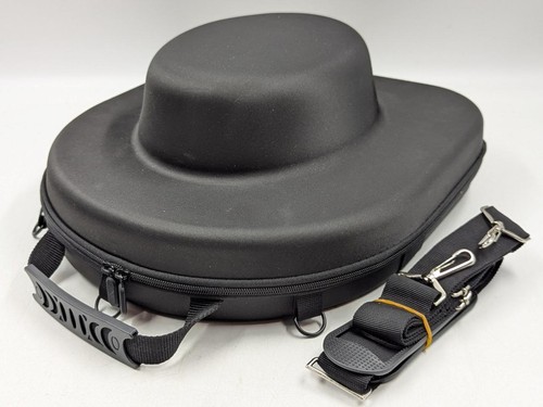 Cowboy Hat Hard Shell Travel Case Crushproof Hat Carrier w handle shoulder strap