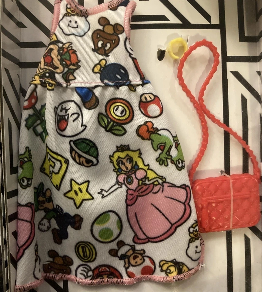 НОВЫЙ! Barbie 2017 Super Mario Bros. Персонажи платье / модная юбка и футболка - Изображение 4 из 4