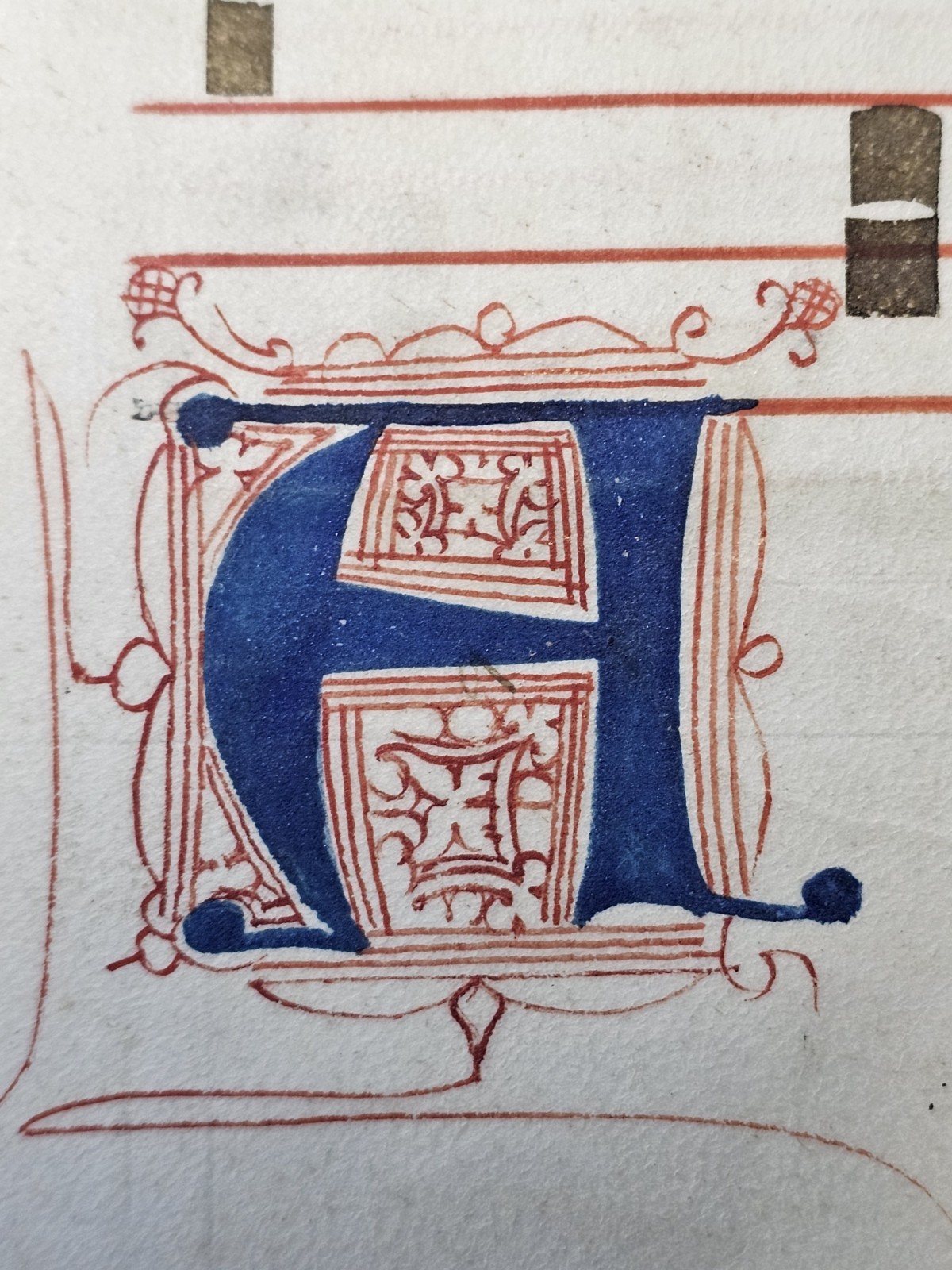 15th Century VELLUM Medieval MANUSCRIPT Virgin Mary Antiphonal MUSIC Italy[?]