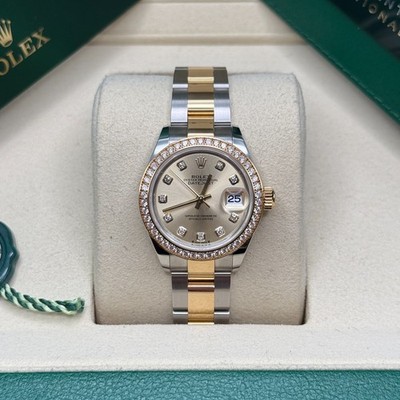 Rolex Lady-Datejust NEW 2026 Champagne Diamond Two Tone Yellow Diamond Oyster
