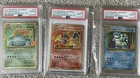 PSA10 25th Anniversary Charizard Blastoise Venusaur 001 002 003/025 Pokemon Card