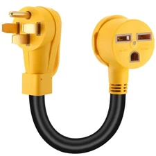 4 Prong to 3 Prong Dryer Adapter NEMA14-50P to 6-30R 240V 50 Amp Male Plug 30...