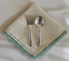 Baby Toddler Utensils 1847 Rogers Bros Eternally Yours Silverplate Spoon & Fork