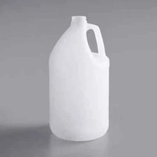 Gallon Jug 128oz Industrial Round Jugs 4 PACK w/caps