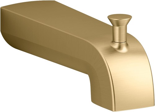 KOHLER 97089-2MB Pitch Wall-Mount Diverter Bath Spout, Bathtub Spout 6 inch,,,,