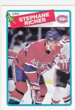 88/89 OPC...STEPHANE RICHER...CARD # 5...CANADIENS...FREE COMBINED SHIPPING