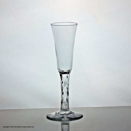 Georgisches Facettenschliff Stiel Ale Glas