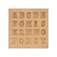 Script Font Alphabet, 1/2", 27-Pc. Leather Stamp Set