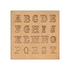 1/2" (12.7mm) Script Font Alphabet Leather Stamp Set 8140-00
