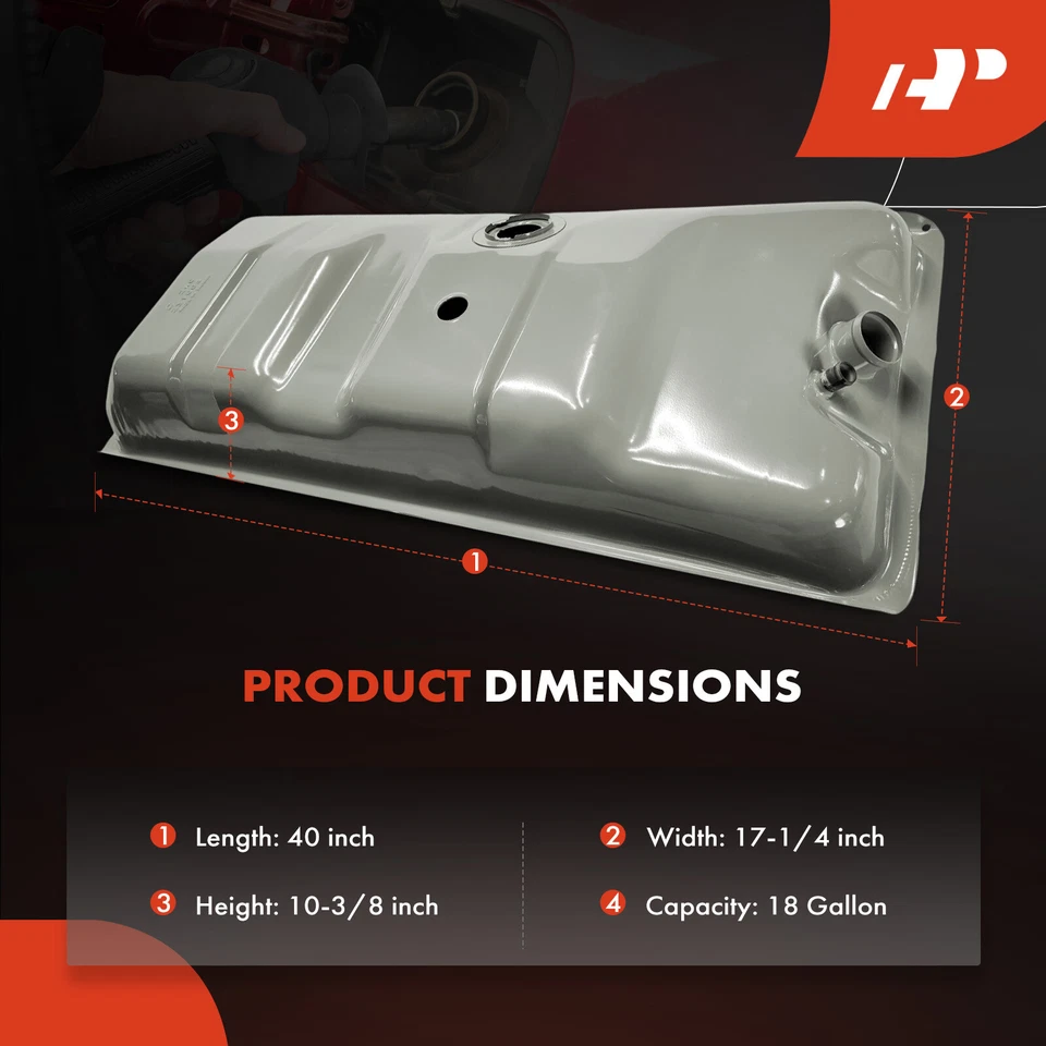 Tanque de combustible de 18 galones para Ford E-100/E-150/E-250/E-350 Econoline Club Wagon Foto 4 de 4