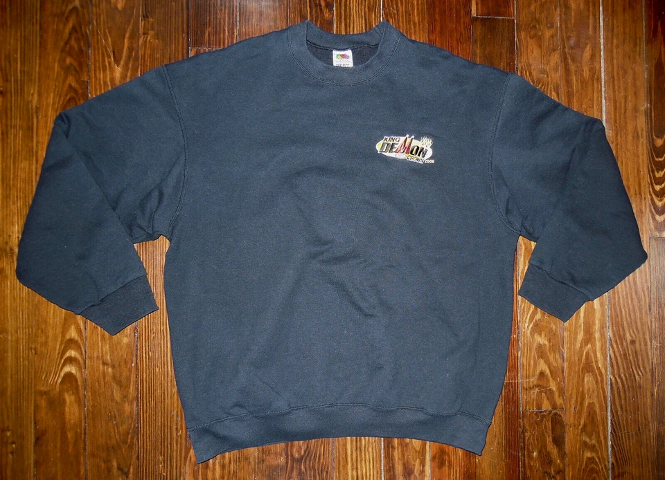 Sudadera De Colección Y2K King Demon NHRA Crown 2006 Racing Hot Rod Cars Talla XL Foto 2 de 4