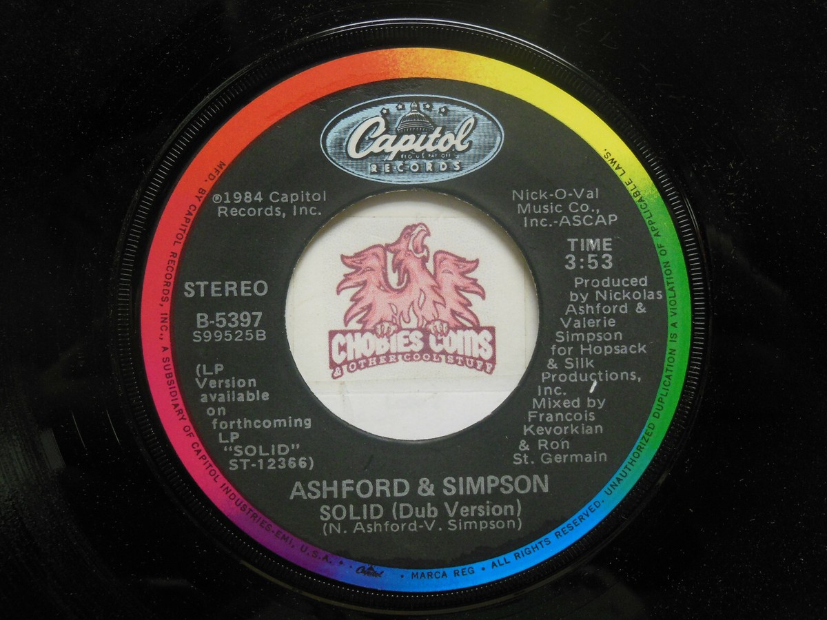 Ashford & Simpson: Solid / Solid (Dub Version), 45 RPM VG