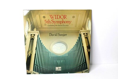 1976 UK NM SAGA 5439 STEREO WIDOR 5TH SYMPHONY DAVID SANGER Classical LP 