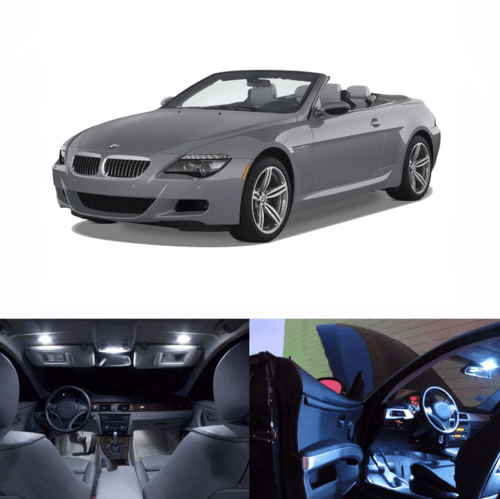 LED White Lights Interior License Package Kit For BMW 6 series 2004-2010 (10pcs) - Picture 1 of 9