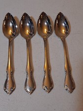 Lot Of 4 Oneidacraft Deluxe Stainless Grapefruit Citrus Spoons