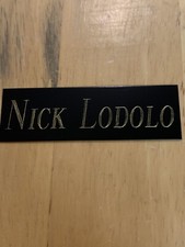 Nick Lodolo NAMEPLATE FOR AUTOGRAPH Signed BAT-BASEBALL-JERSEY-PHOTO 1”x3”