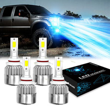 Combo 9005 9006 Ice Blue 60000lm Led Headlight Kit Bulb High Low Beam 8000k Q119 Combo 9005 9006 Ice Blue 60000lm Led Headlight Kit Bulb High Low Beam 8000k Q119