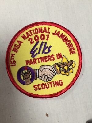 2001 National Jamboree Elk Club Partners BSA JSP Patch