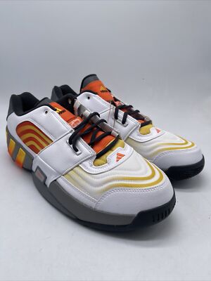 Adidas Agent Gil Restomod Basketball White Orange FZ6213 Men's