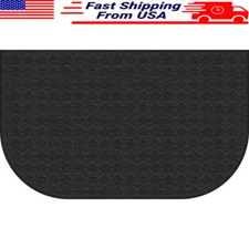 Comfort Mate Foam Kitchen Mat Slip Resistant Beveled Edge 1.5' x 2.5' Black New