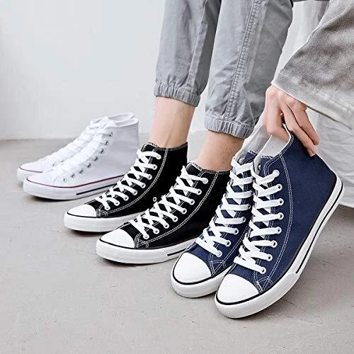 Casual Canvas Shoes Trendy All Star High Top Street Style Tennis White  Sneakers