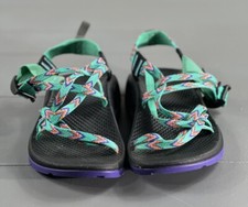 Chaco Kid's Size 4 ZX1 Ecotread Mint Leaf Sports Sandals J180090 Green Purple