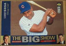 1997 UD Collector's Choice The Big Show Sammy Sosa Insert Card #14 Chicago Cubs