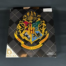 Harry Potter 15 Days of Socks Advent Calendar 15pk Men's Shoe Size 6-12 OPEN BOX