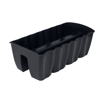 Geländertopf Blumenkasten 60cm Hängetopf Blumentopf Balkontopf DCRO Anthrazit