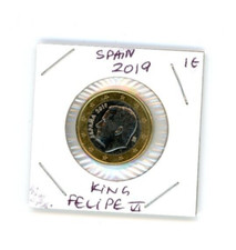 2019 1€  1 € SPAIN 1 Euro Bimetallic Coin  King FELIPE VI !!!!!!