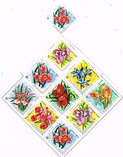 Burundi African Flora Fowers Plants stamps 1972