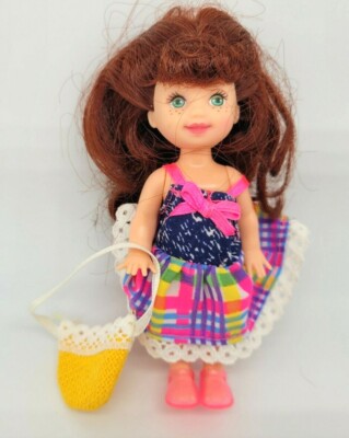 1995 Li'l Friends of Kelly CHELSIE Doll Redhead w/ Dress Purse cute nice vintage