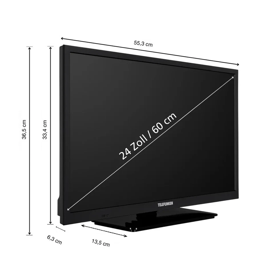 Telefunken T24X820 mobile Smart TV 24 Zoll DVB/S/S2/T2/C 12/230 Volt - Bild 2 von 4