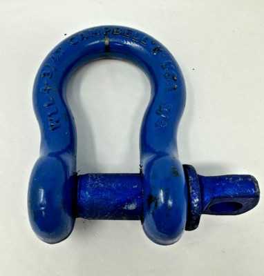 New Campbell 3/4'' Screw Pin Anchor Shackle, WLL 4-3/4 Ton, 5411205 Free Shipping